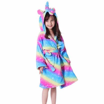 Avelena | Kinder Einhorn Bademantel
