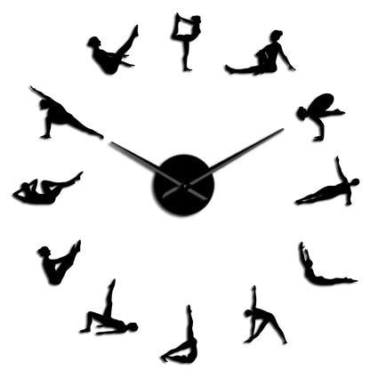 Avelena | Pilates Posen DIY Wanduhr