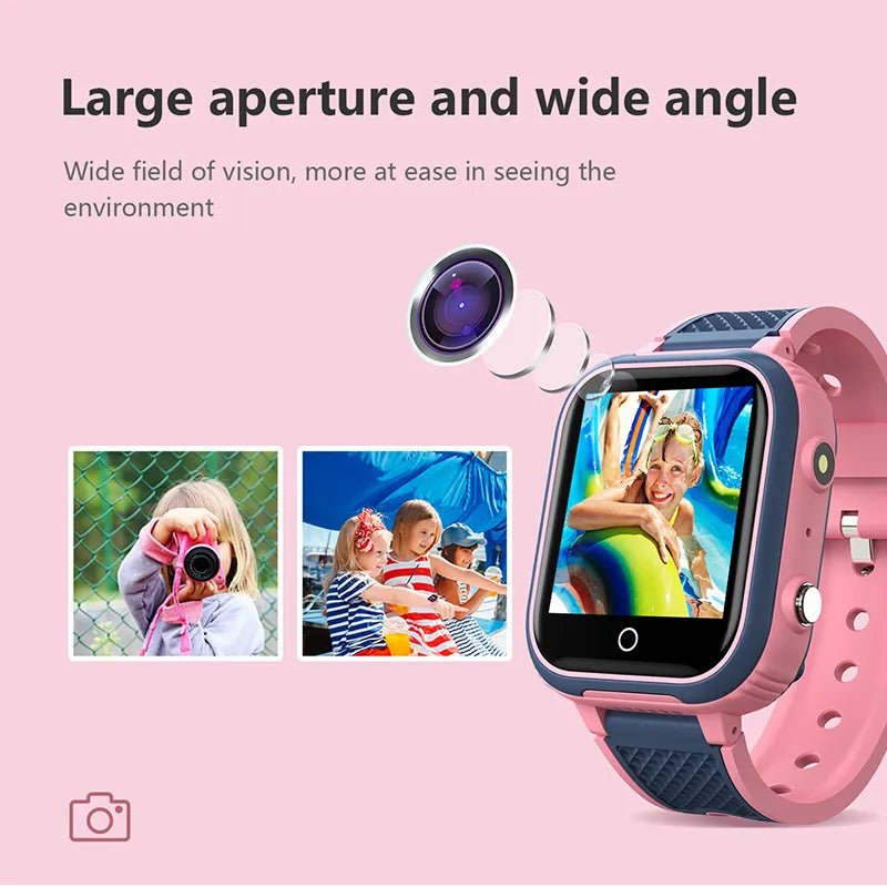 Avelena | LT21 4G Kinder Smartwatch mit GPS, WiFi, Videoanruf, SOS, IP67 wasserdicht - Kindersicherheitstracker und Standortüberwachungs-Handy-Uhr