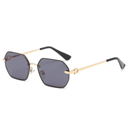 Avelena | Retro Metall Polygon Unisex Sonnenbrille