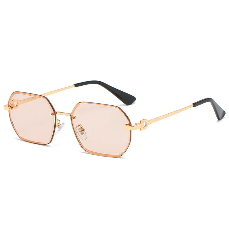 Avelena | Retro Metall Polygon Unisex Sonnenbrille