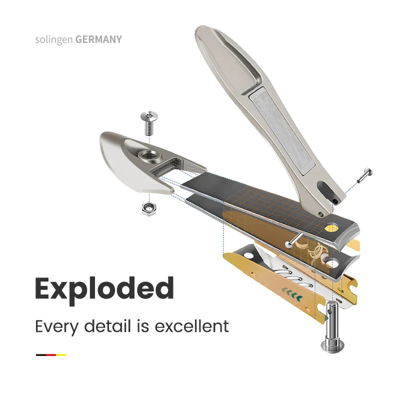 Avelena | Edelstahl Spritzschutz Nagelknipser - Bionics Design