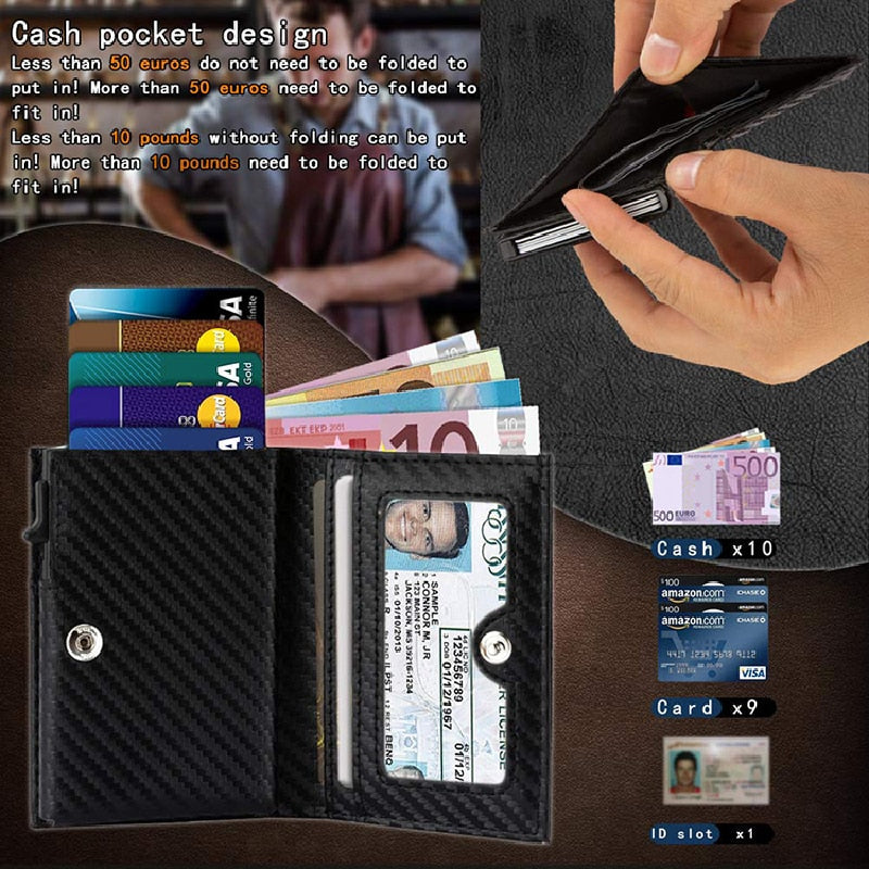 Avelena | Rfid-Blockierende Karbonbörse für Männer