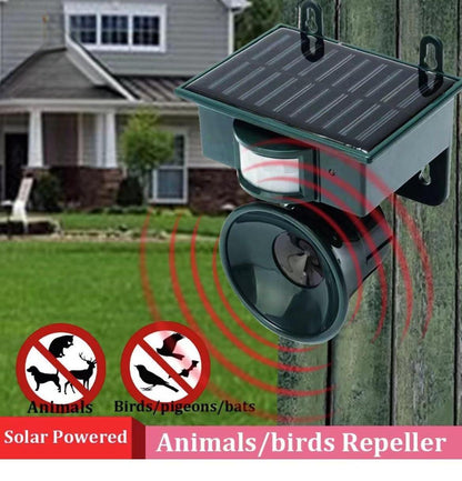 Avelena | TerraGuard – Wetterfester Solar-Vogelvertreiber mit PIR-Bewegungssensor & natürlichem Geräuschabwehrmittel