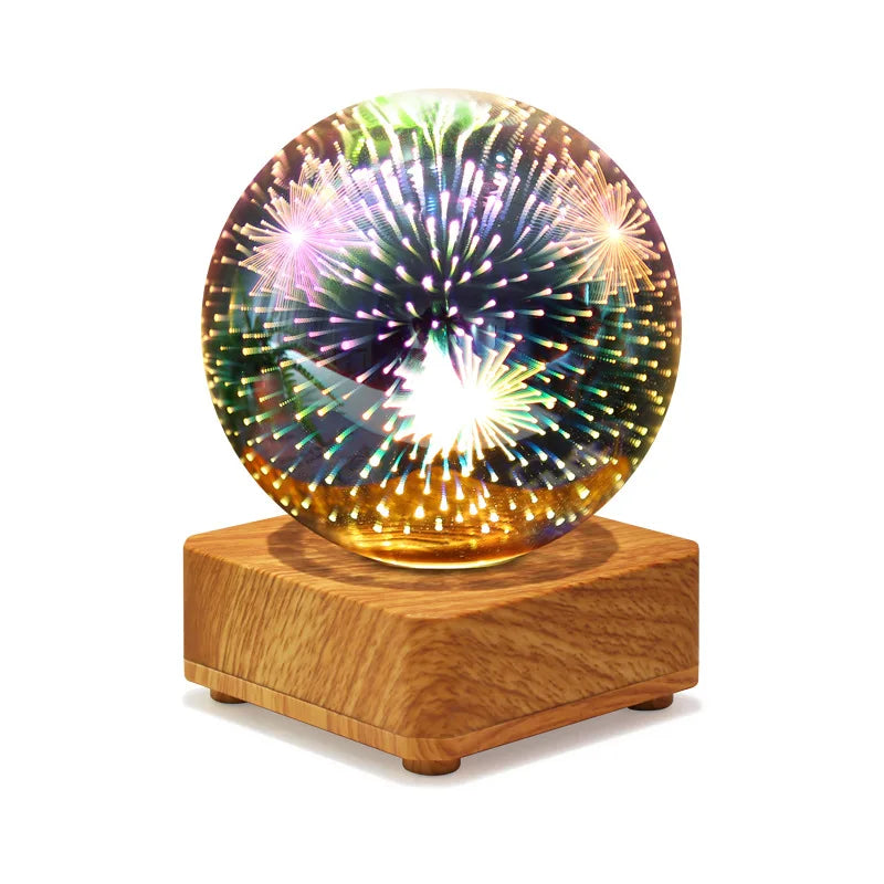 Avelena | Night Light Starry Sky Star Heart Colorful Atmosphere Multiple USB Table Desk Lamp Ball Home Bedroom Decoration Christmas Gift