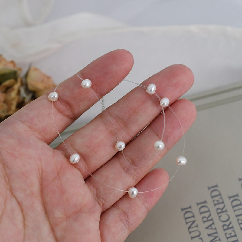 Avelena | Perlen Choker Halskette für Frauen