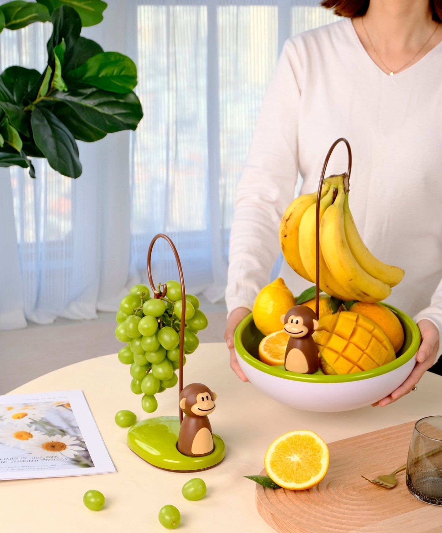 Avelena | Monkey Shape Küche Banane Hänger Stand