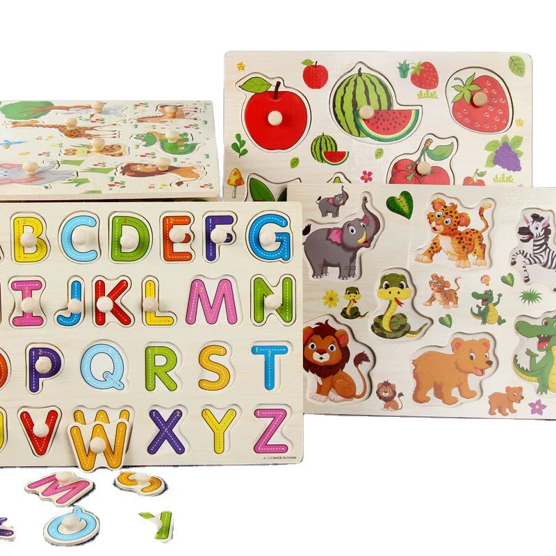 Avelena | Montessori Baum Puzzle Griffe Brett Spielsachen