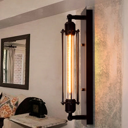 Avelena | Industrielle Flöten Wandlampe