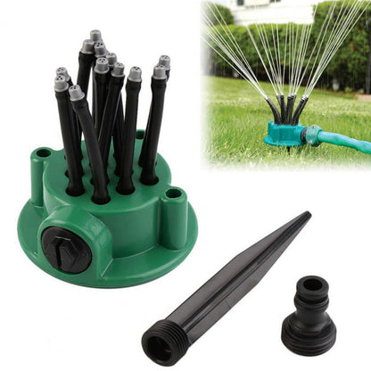 Avelena | 12-in-1 Gartenbewässerungssystem – Einstellbarer Sprinkler mit 360-Grad-Bewässerung