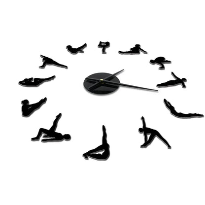 Avelena | Pilates Posen DIY Wanduhr
