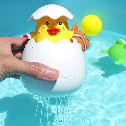 Avelena | Baby Badespielzeug Kinder und Pinguin Ei