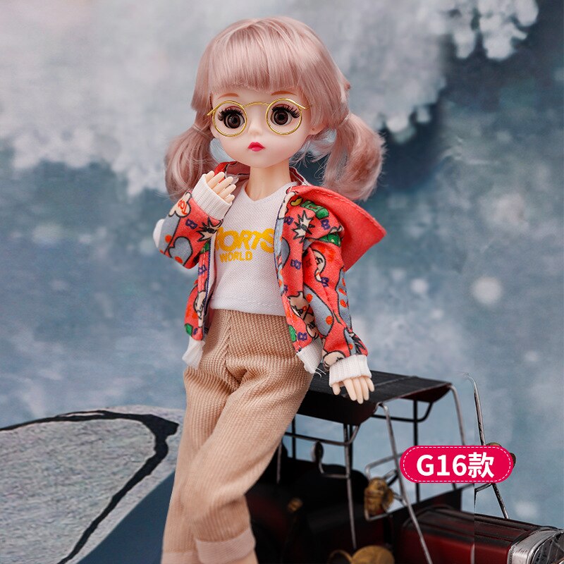 Avelena | Charmante 30Cm Bjd Puppe Winterkleid Set