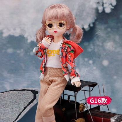 Avelena | Charmante 30Cm Bjd Puppe Winterkleid Set