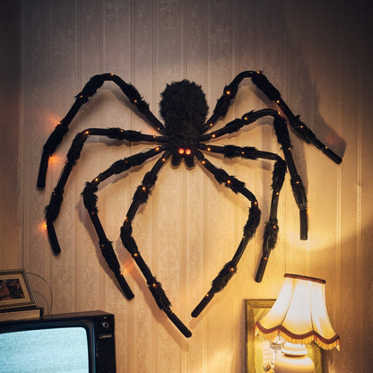 Avelena | 1,5m LED Halloweendeko Spinnenfigur