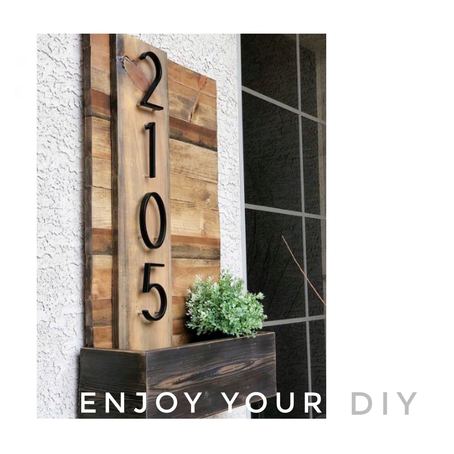 Avelena | Große moderne Metallhausnummer Adresszubehör