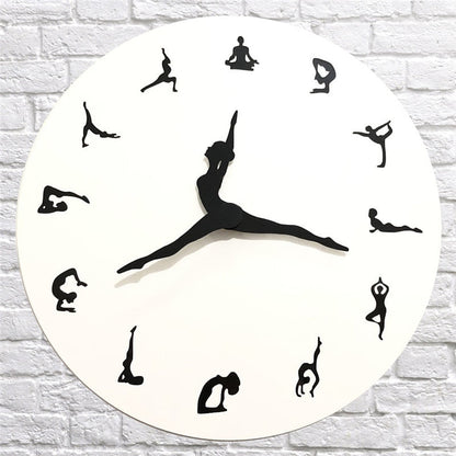 Avelena | Yoga Time Wanduhr