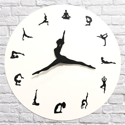 Avelena | Yoga Time Wanduhr