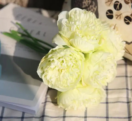 Avelena | Große Pfingstrose Seidenblumenstrauß Set