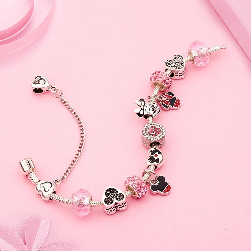 Avelena | Damen Kristall Perle Charme Armreifen