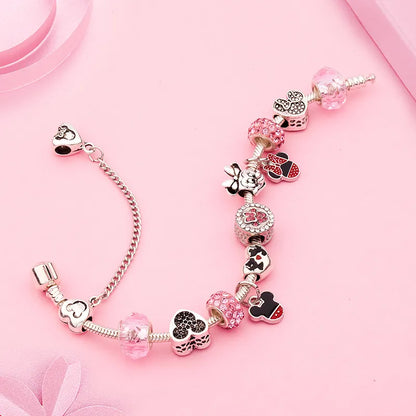 Avelena | Damen Kristall Perle Charme Armreifen