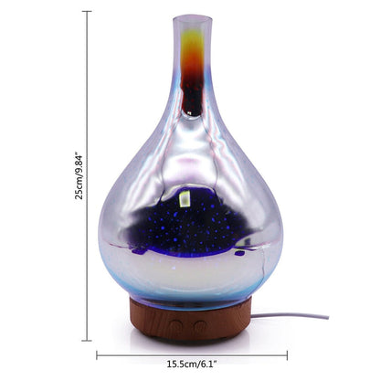 Avelena | AromaBurst 3D Glas Ätherischer Öl Diffusor mit LED-Lichtern