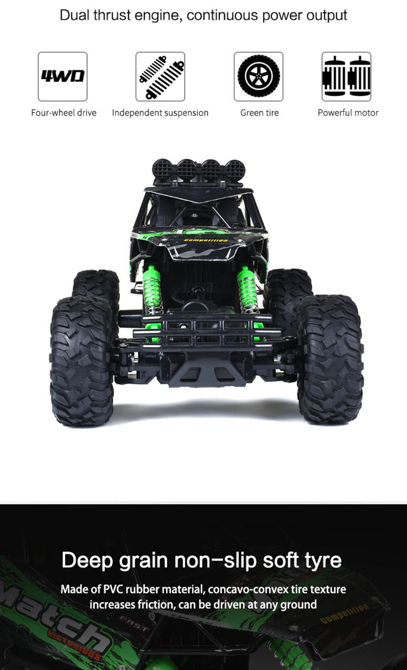 Avelena | Fernbedienungsauto 4x4 Rock Crawler Monster Truck