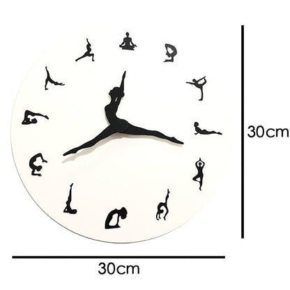 Avelena | Yoga Time Wanduhr
