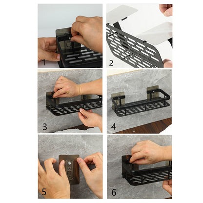 Avelena | Badezimmerregale Eckregal ohne Bohren Duschregalhalter