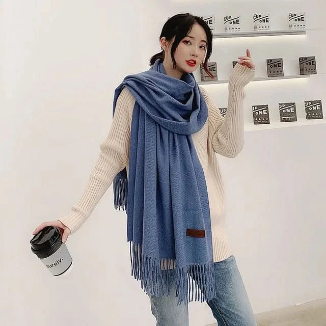 Avelena | Damen Baumwoll Winter Schal – Weich, Warm, Eleganter Stil