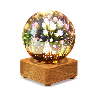 Avelena | Night Light Starry Sky Star Heart Colorful Atmosphere Multiple USB Table Desk Lamp Ball Home Bedroom Decoration Christmas Gift