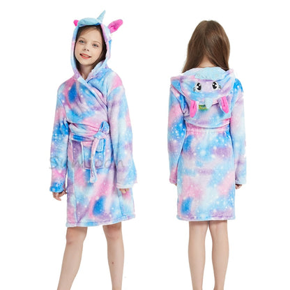 Avelena | Kinder Einhorn Bademantel