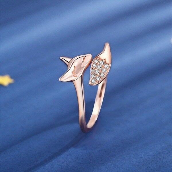 Avelena | Rose Silberfuchs Ring Finn ()