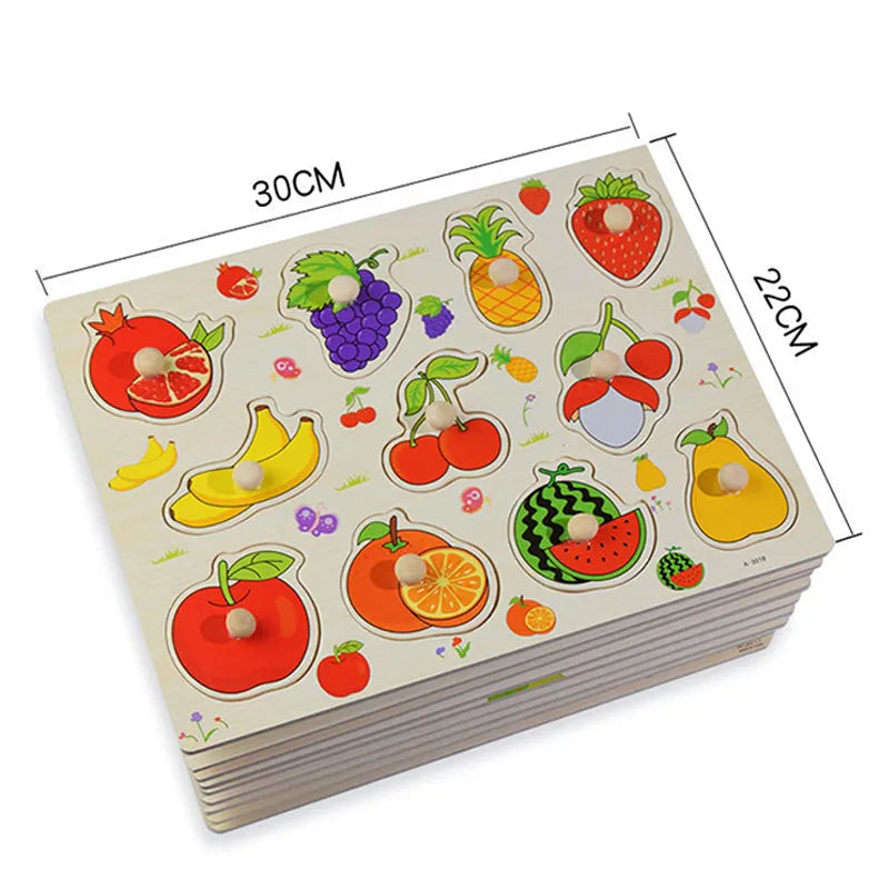 Avelena | Montessori Baum Puzzle Griffe Brett Spielsachen
