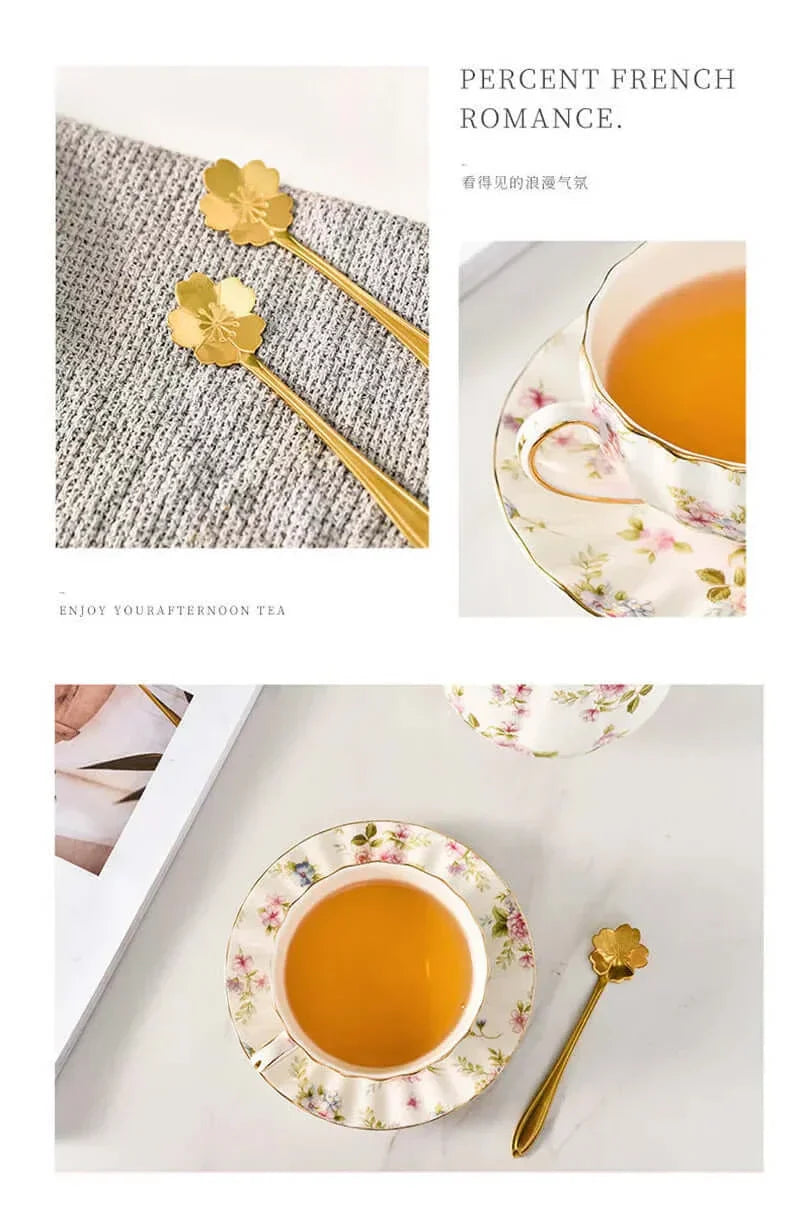 Avelena | Elegante Bone China Porzellan Kaffeetasse - Luxuriöses und einzigartiges Design