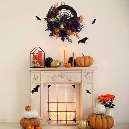 Avelena | Spiderweb Halloween Kranz – Dekorativer Innenkranz für Türen und Wände