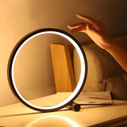 Avelena | Dimmbare LED Touch Runde Tischlampe für kreative Räume