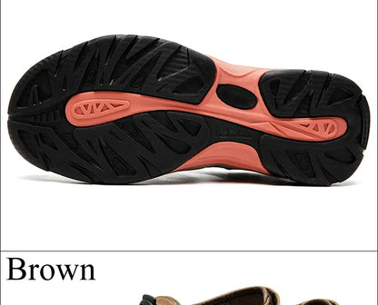 Avelena | Sommer Herren Outdoor Sandalen Strand Schuhe Echtes Leder Trekking Wandern