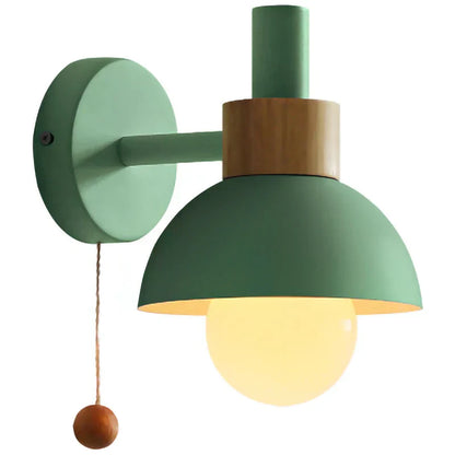Avelena | Nachttisch LED Wandleuchte mit Schalter Nordic Modern E27 Holzwandleuchten Innenbeleuchtung Schlafzimmer Wohnzimmer Küche