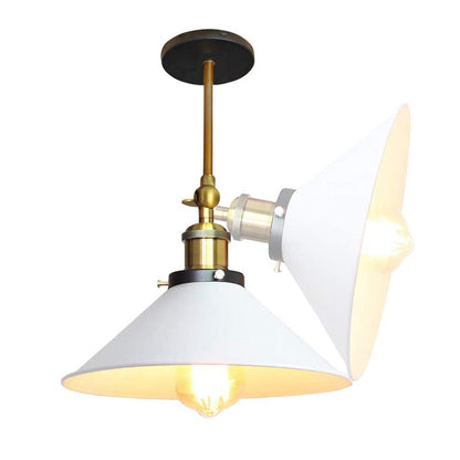 Avelena | Weiß Industriell Vintage Wand Sconce Licht
