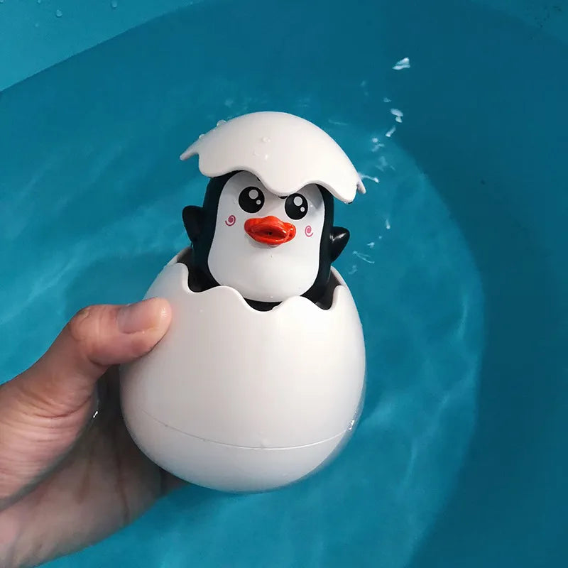 Avelena | Baby Bade Spielzeug Kinder Süße Ente und Pinguin Ei