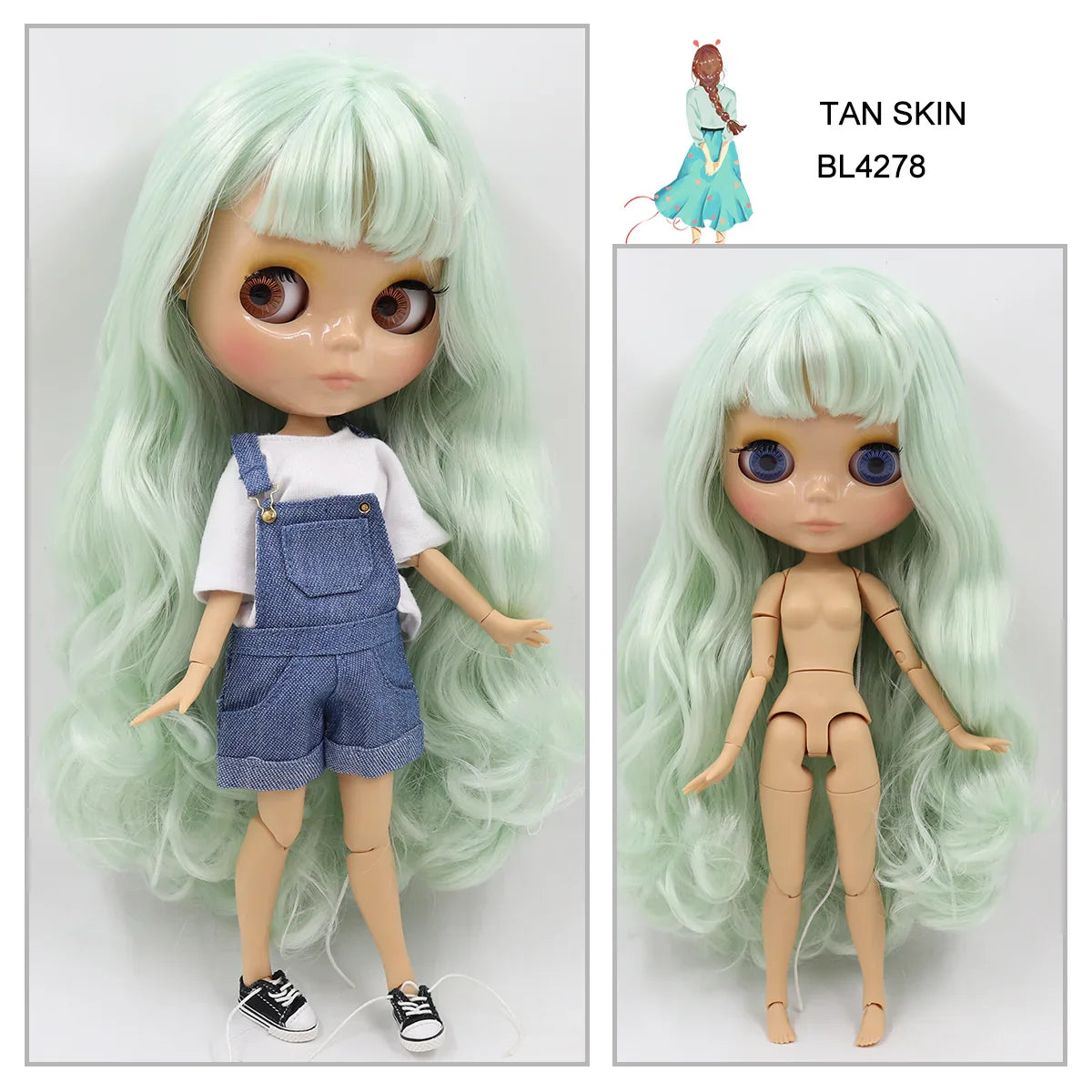 Avelena | 1/6 Bjd Tan Haut Zusammengesetzte Puppe 30Cm