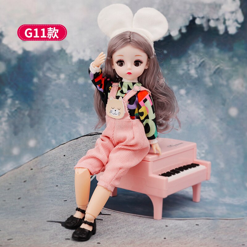Avelena | Charmante 30Cm Bjd Puppe Winterkleid Set