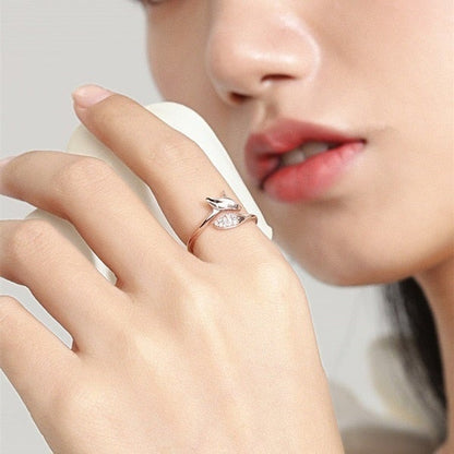 Avelena | Rose Silberfuchs Ring Finn ()