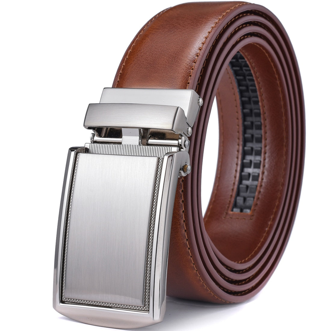 Avelena | Leder Ratschen Gürtel 3.5Cm Breit