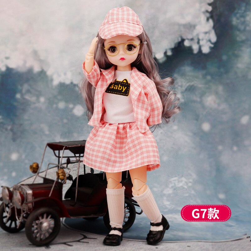 Avelena | Charmante 30Cm Bjd Puppe Winterkleid Set