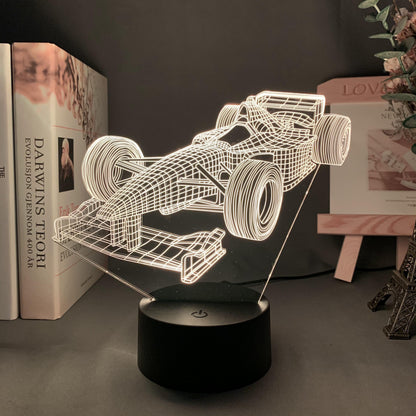 Avelena | Formel-1-3D-Illusionslampe mit Farbmodus