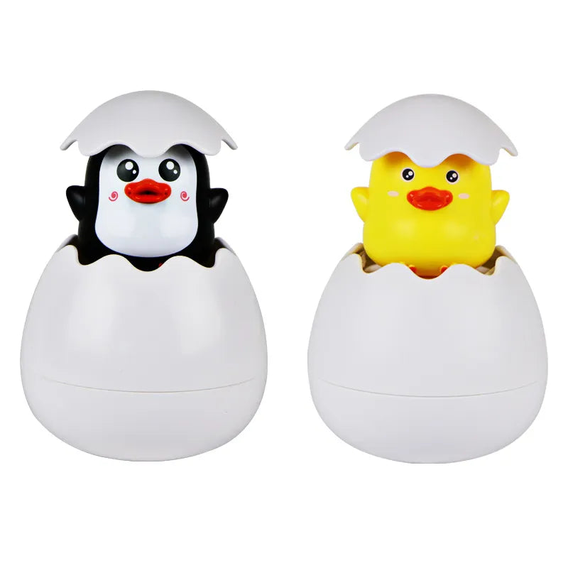 Avelena | Baby Bade Spielzeug Kinder Süße Ente und Pinguin Ei
