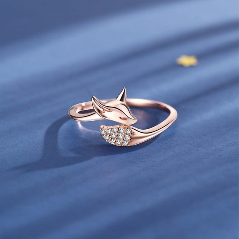 Avelena | Rose Silberfuchs Ring Finn ()