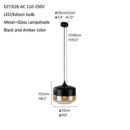 Avelena | Nordische Glas Pendelleuchte